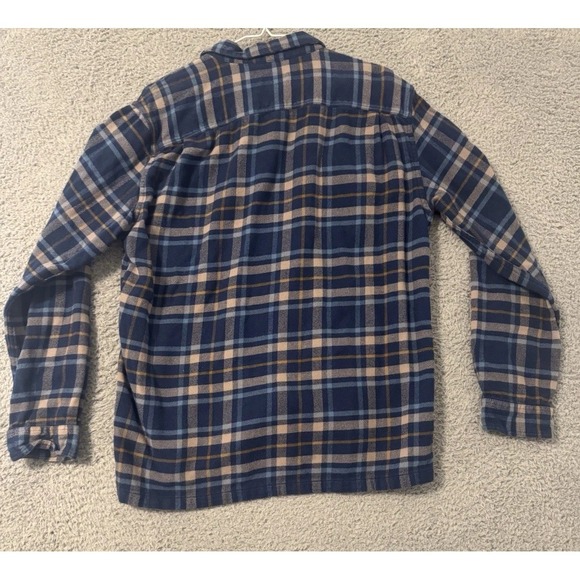 PATAGONIA Blue Long Sleeve Fjord Flannel Shirt Medium - Picture 3 of 8